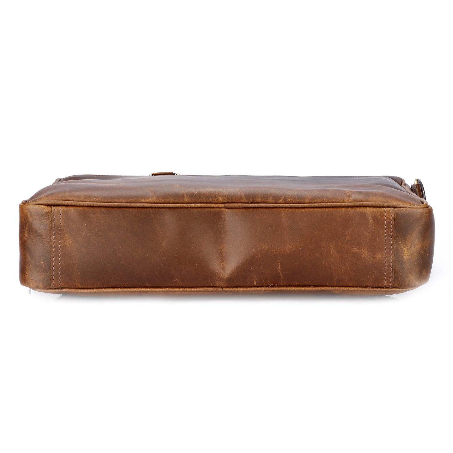  Multi Brown Handmade Messenger Bag (100% Genuine Leather) - INDIA