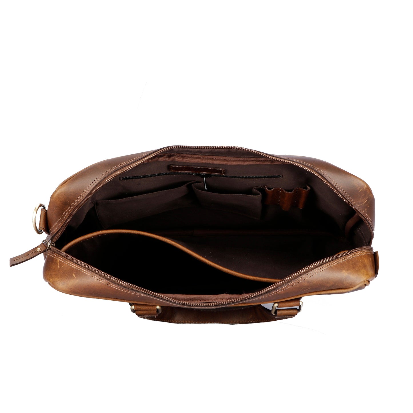  Multi Brown Handmade Messenger Bag (100% Genuine Leather) - INDIA
