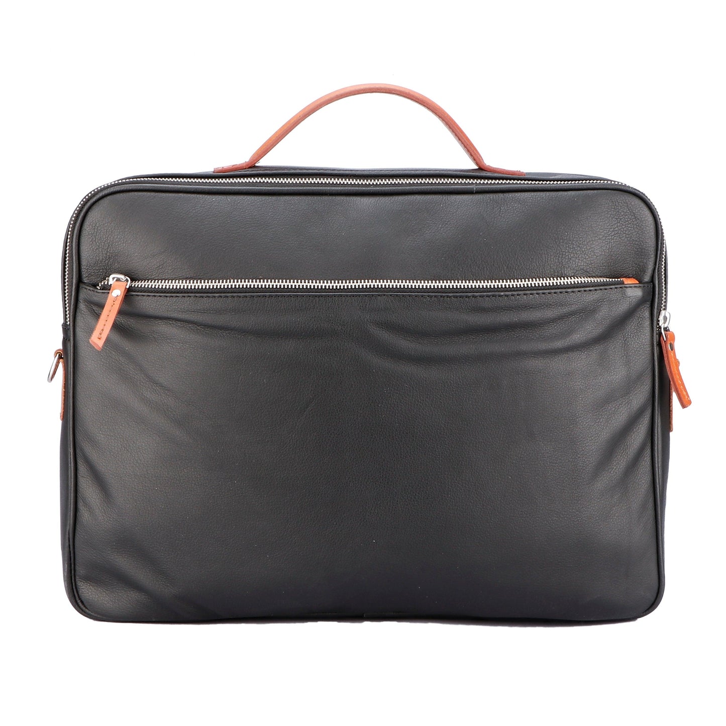  black color pure leather laptop bag for office use with delightful and elegant look - INDIA