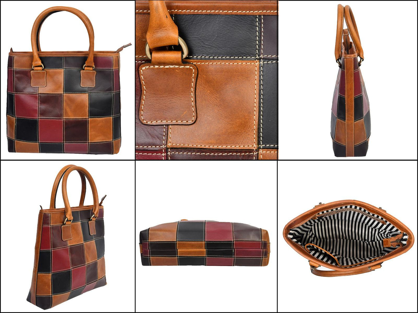  Leather Tote Bag - INDIA