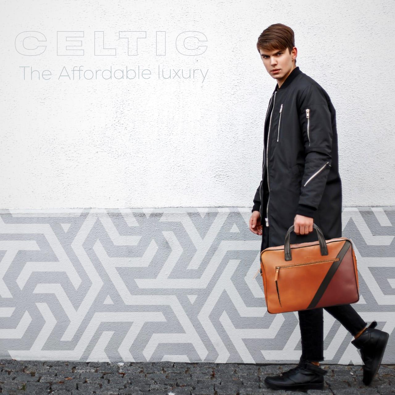  multicolor premium leather laptop bag for men and women's - INDIA