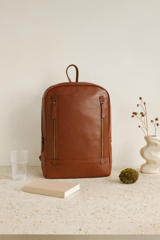 Brown Genuine Leather Backpack |Sleek, Durable and Stylish for Everyday Use
