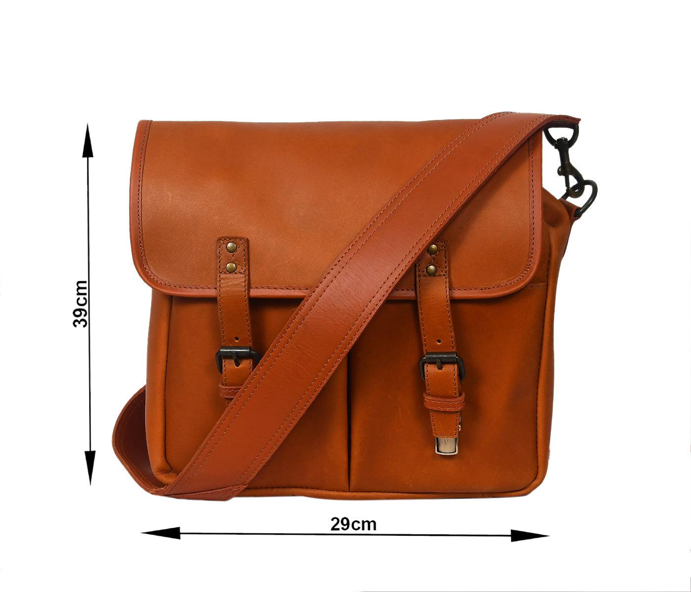  Leather Camera Bag | Adjustable Strap | Leather Bag Leather Cross body bag - INDIA
