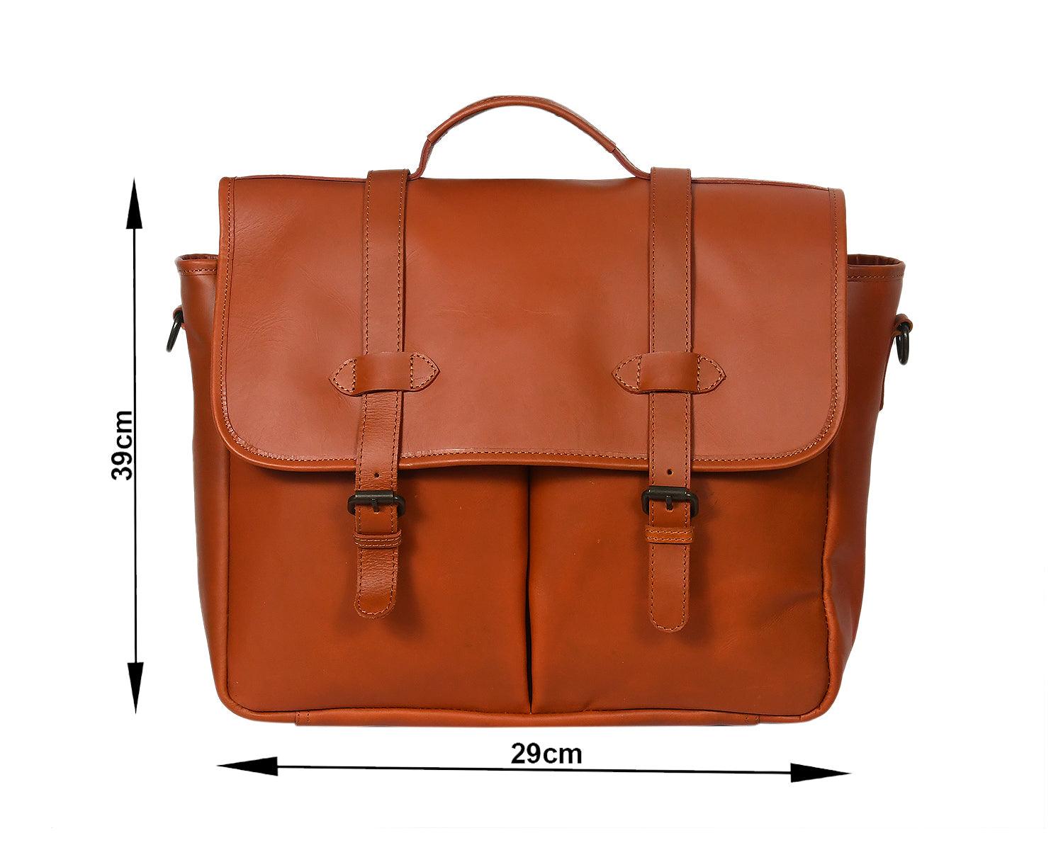  Leather bag for man | Waterproof Messenger Bag| cross body | Adjustable Strap Bag for Men - INDIA