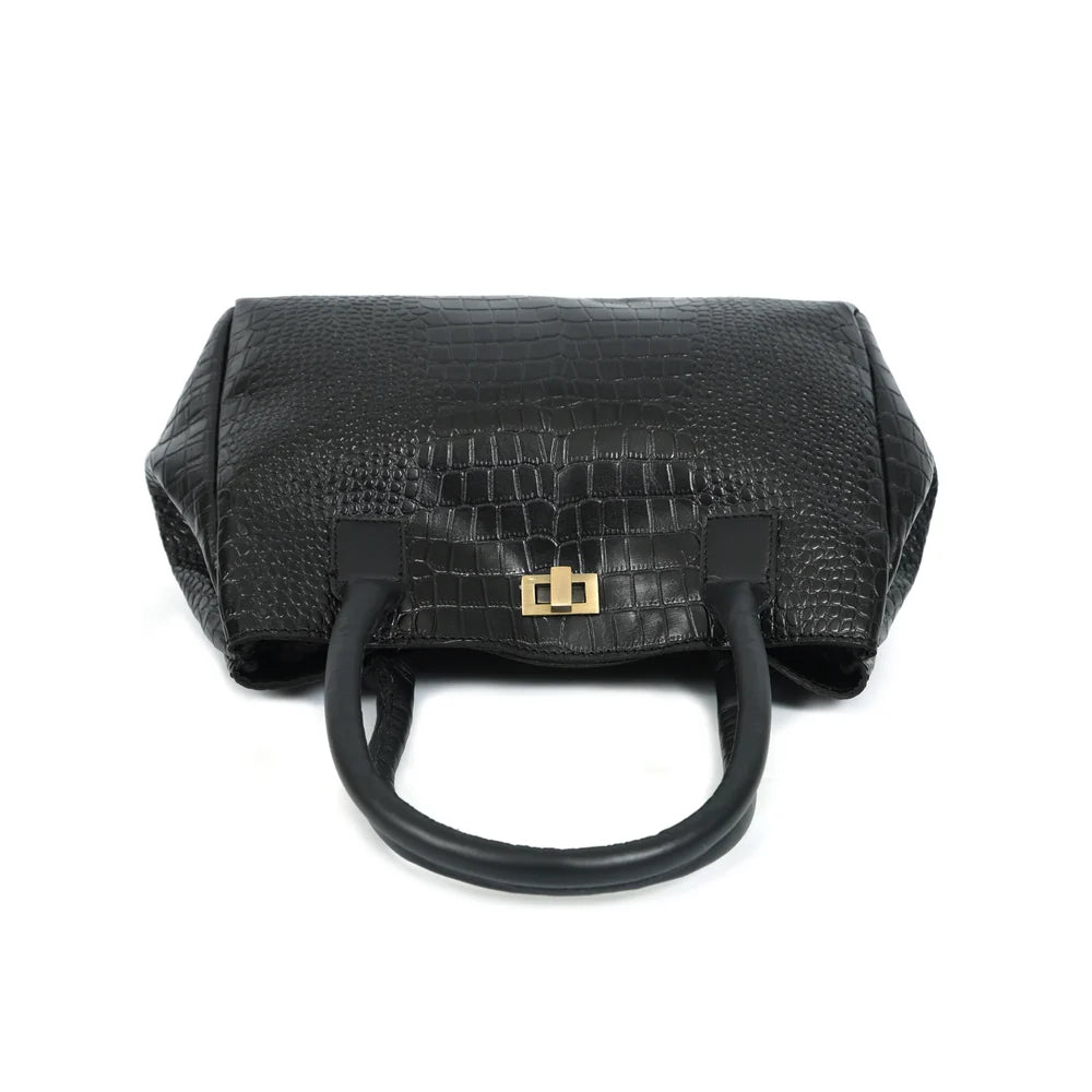 Premium Croc Pattern Leather Women's 4-in-1 Handbag Set (Tote, Shoulder, Sling & clutch)