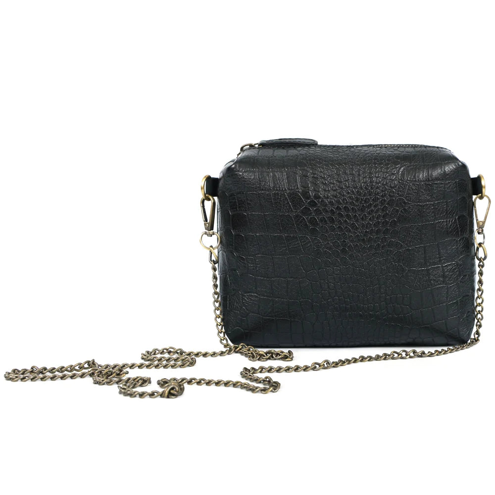 Premium Croc Pattern Leather Women's 4-in-1 Handbag Set (Tote, Shoulder, Sling & clutch)