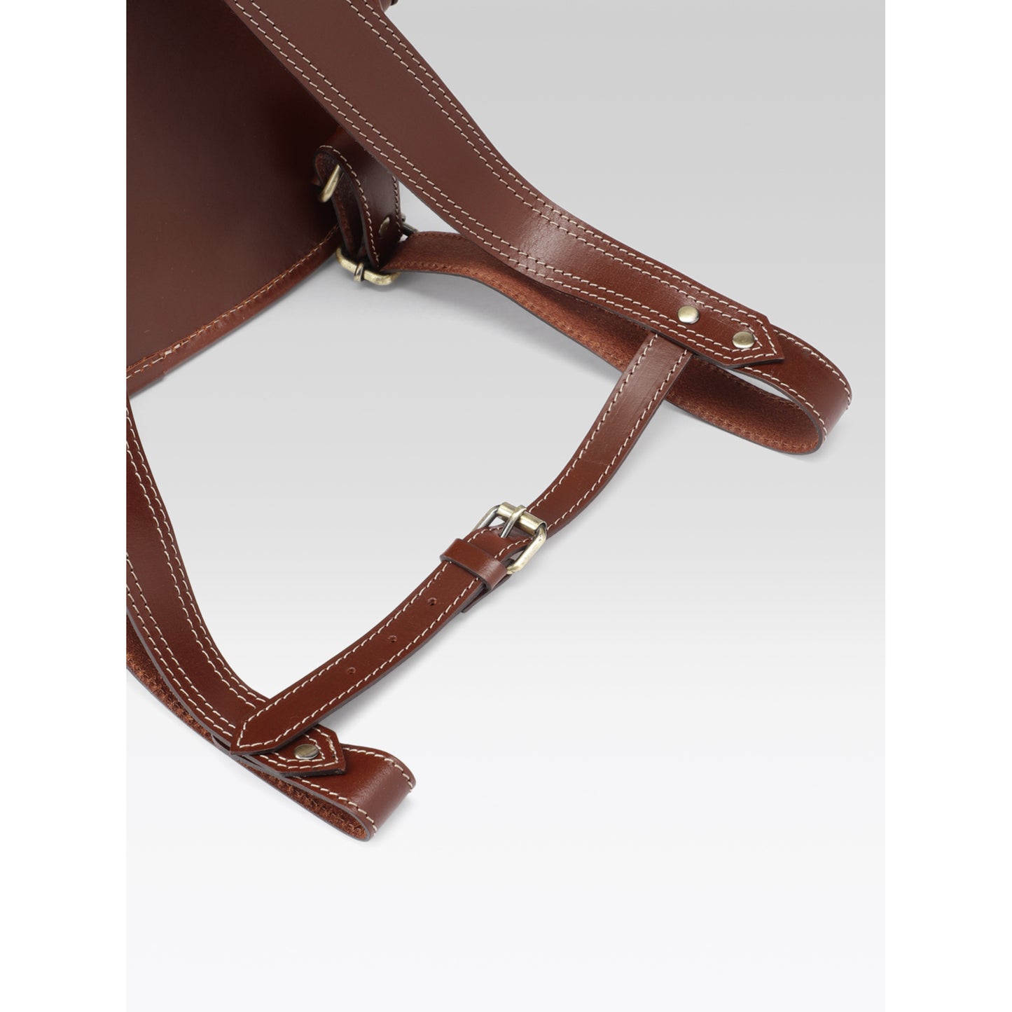 Premium Genuine Leather Vintage Backpack with Adjustable Straps Travel Bag