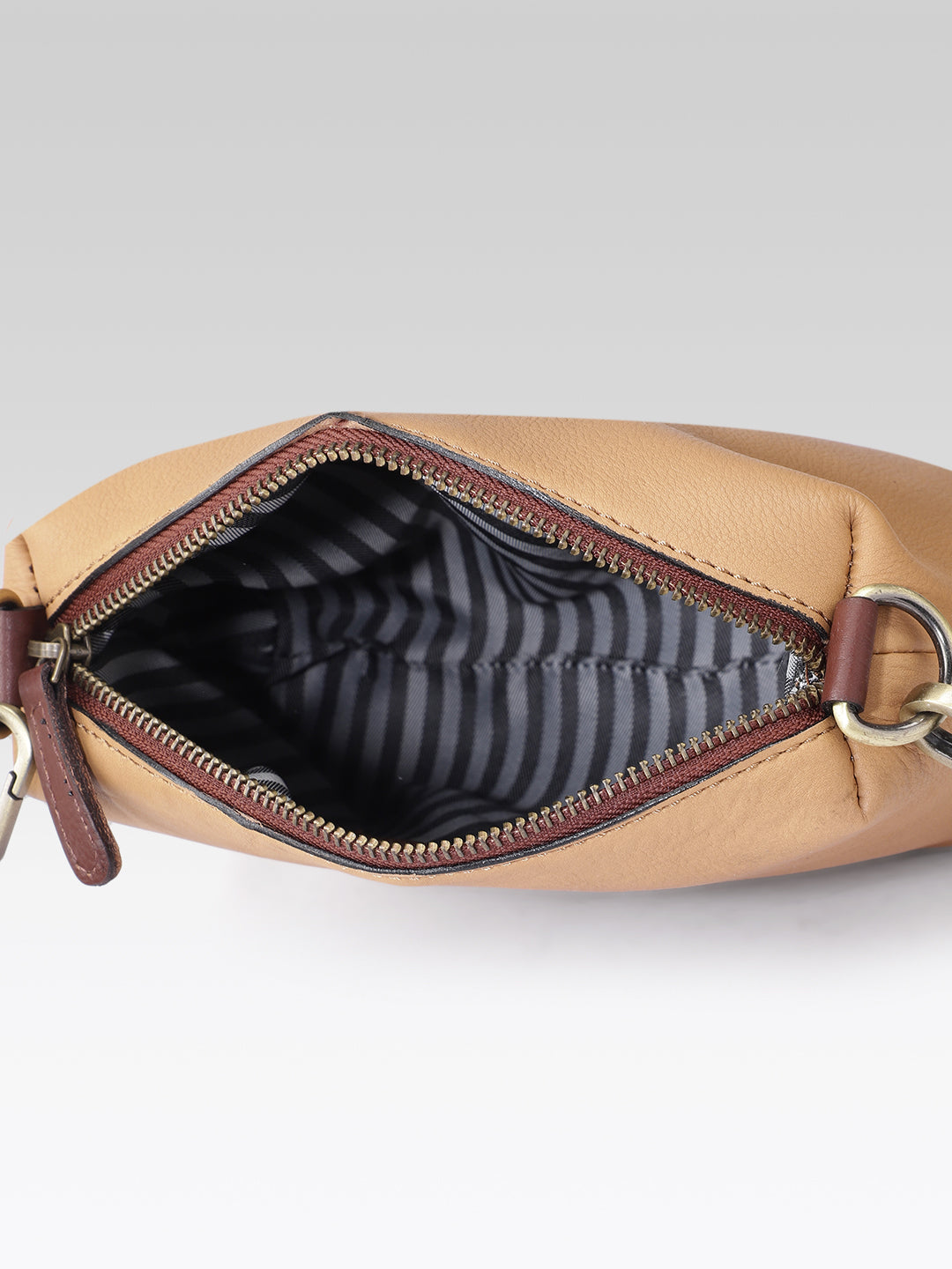 Premium Genuine Tan Leather 3-Piece Handbag Combo with Crossbody & Clutch