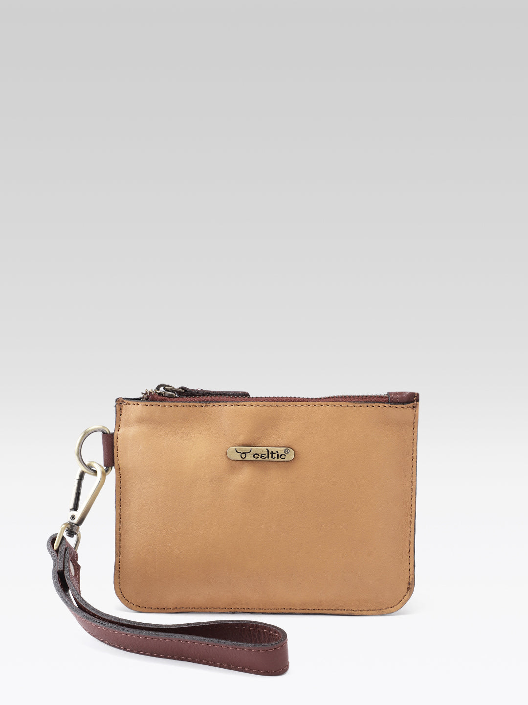 Premium Genuine Tan Leather 3-Piece Handbag Combo with Crossbody & Clutch