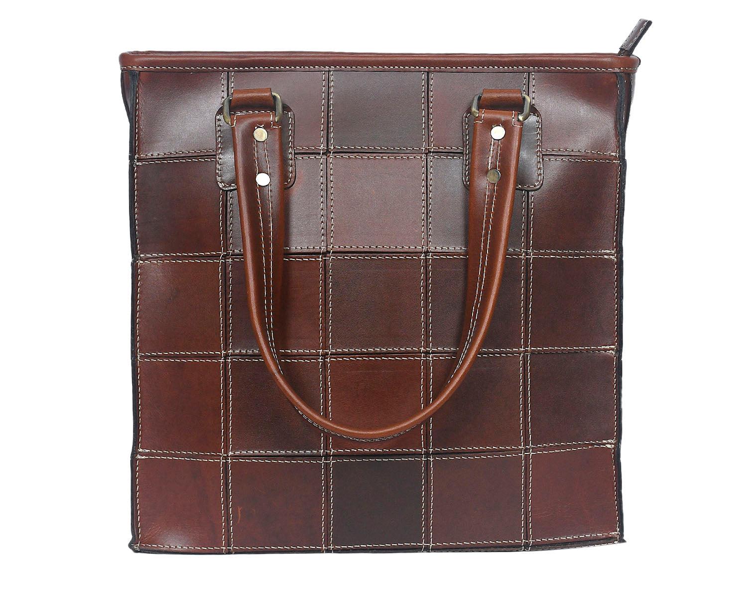  Boxy Tote Bag For Women's Girls | Party | Event | Gift | Mothers day | Brown Tote Bag - INDIA