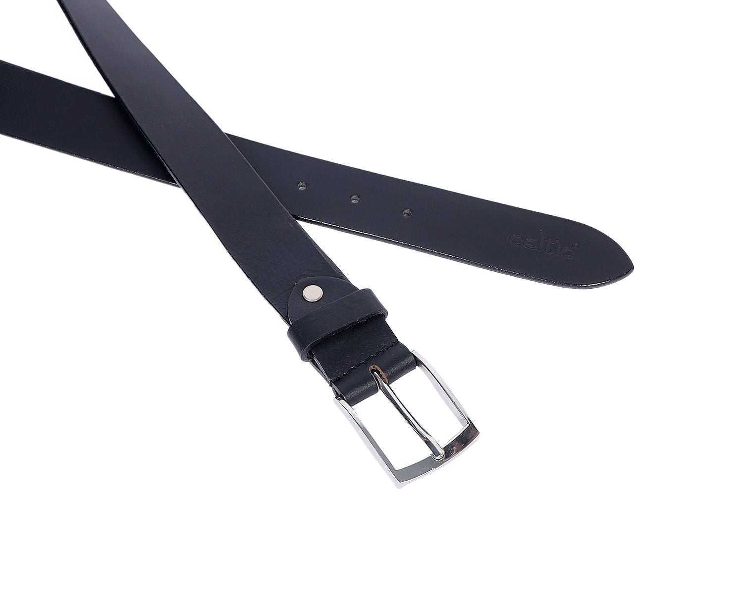 Celtic 35MM Black Premium Leather Belt - CELTICINDIA
