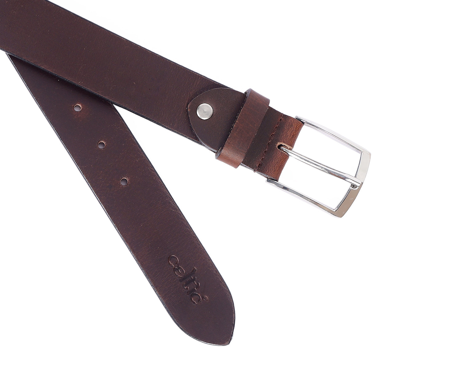 Celtic 35MM Brown Leather Belt - CELTICINDIA