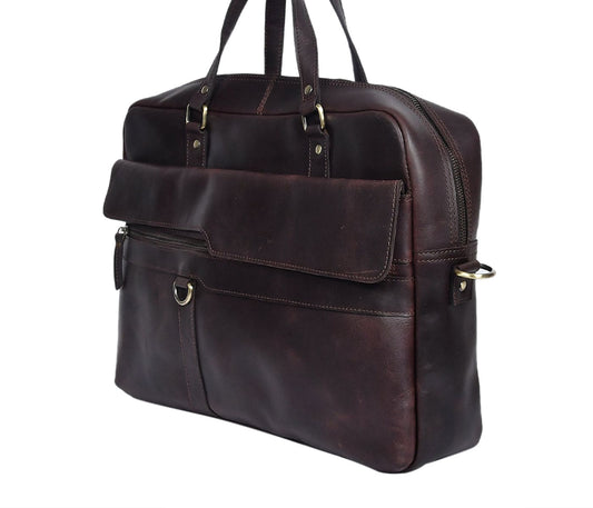 Timeless Elegance: Brown Leather Messenger Bag - Your Perfect Everyday Companion. - CELTICINDIA