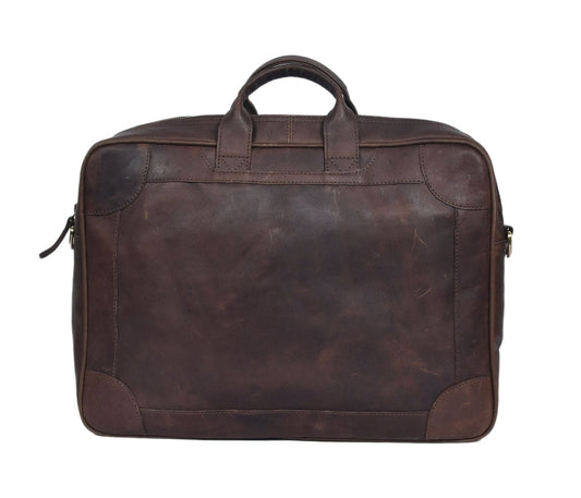 Elevate Your Style with Our Premium Brown Leather Messenger Bag. - CELTICINDIA