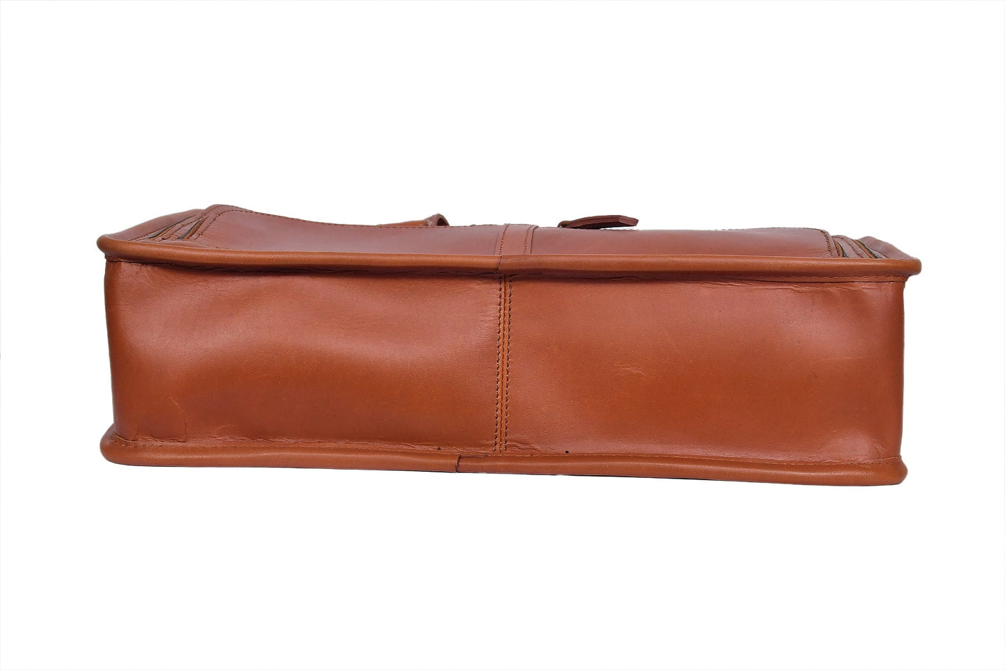 Stylish Tan Messenger Bag with Abundant Storage and Multiple Zip Compartments - CELTICINDIA